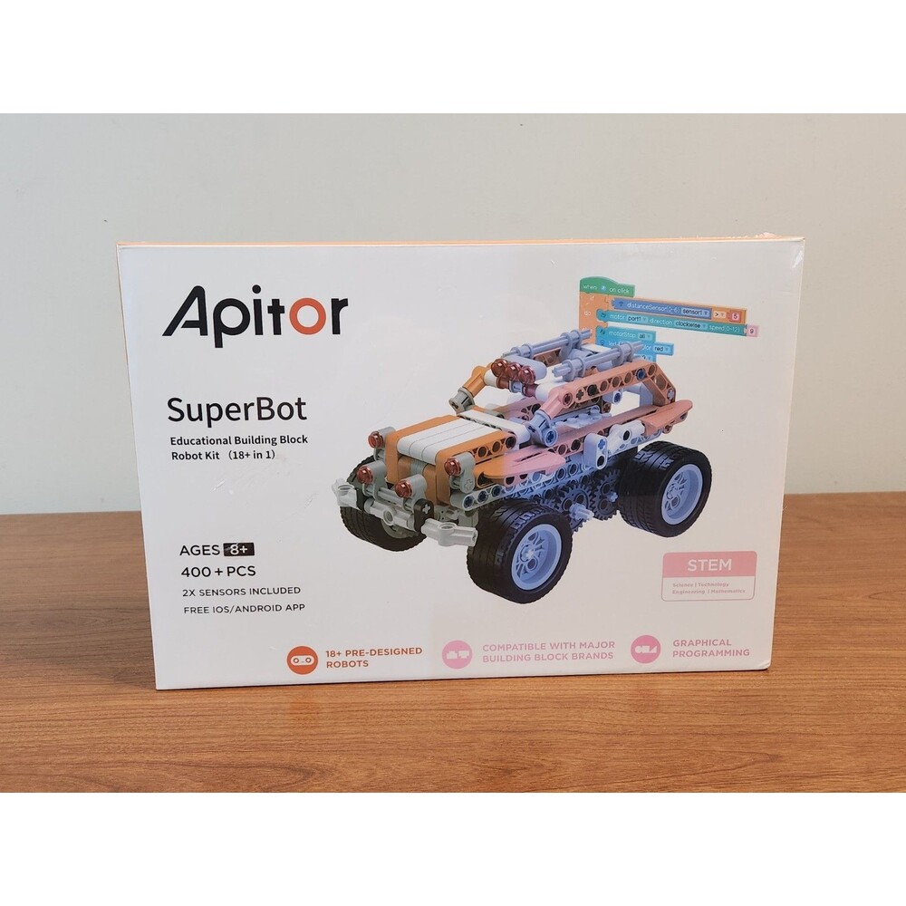 Apitor SuperBot Educational Building Block Robot Toy Kit 400pcs Sealed New